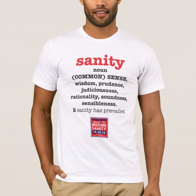 Camiseta sinónimos da sanidade (Frente)