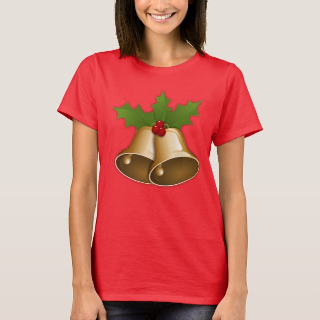 Camiseta Sinos de Natal (Frente)