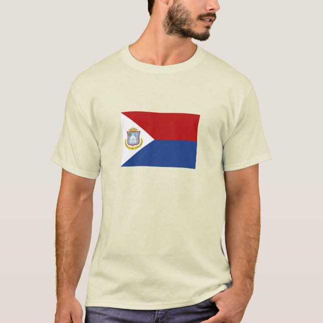 Camiseta Sint Maarten Flag (Frente)