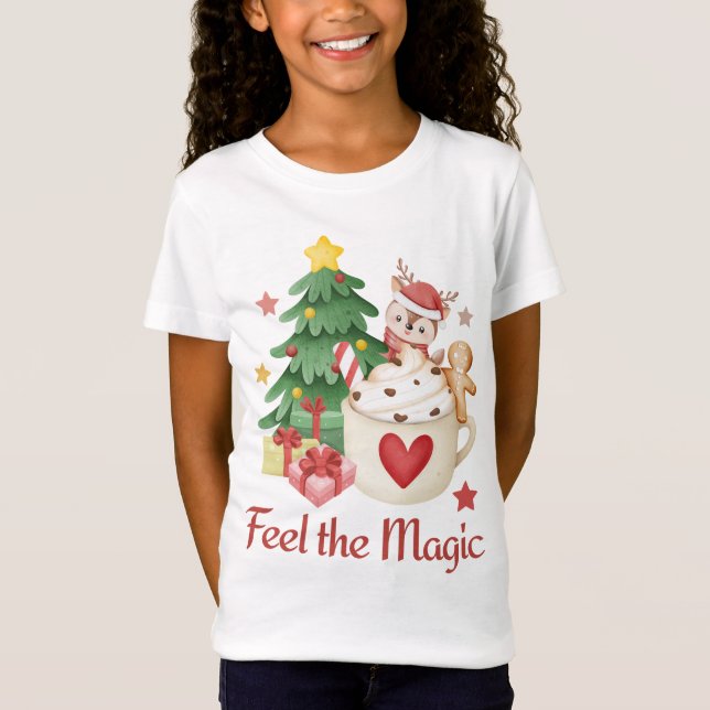 Camiseta Sinta a Camisa-T da Revista de Natal Mágica (Frente)