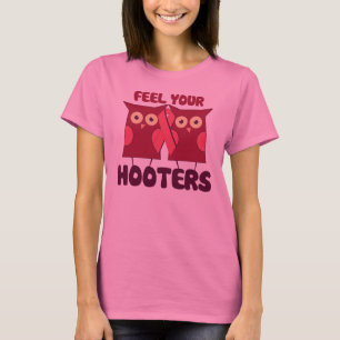 Camiseta Sinta a consciência do cancer da mama Hooters