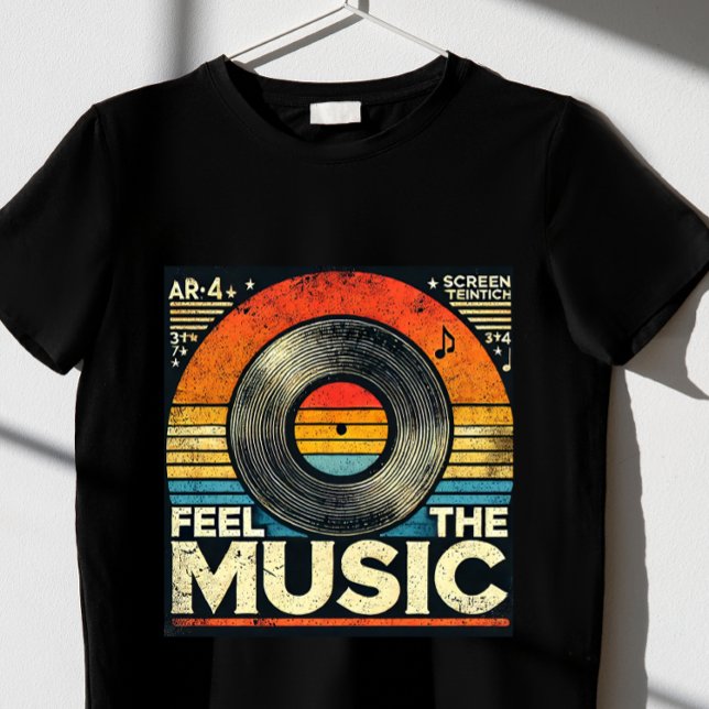 Camiseta sinta a música T-Shirt (Criador carregado)