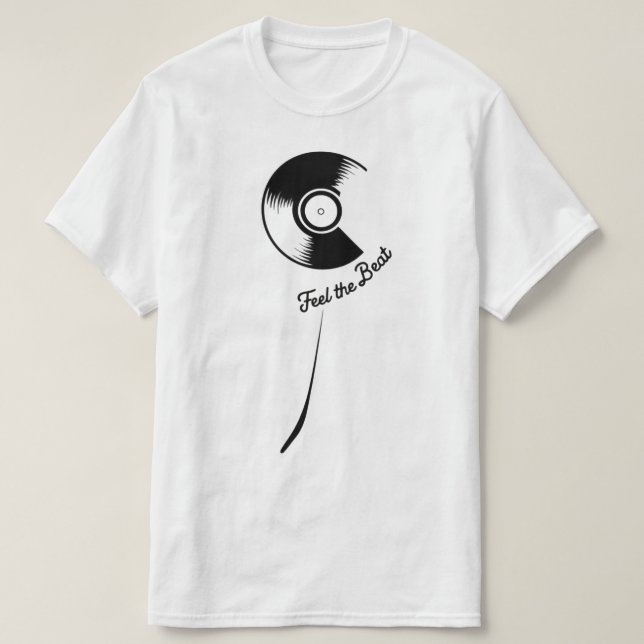 Camiseta Sinta a surra - Vinyl Vibes T-Shirt (Frente do Design)