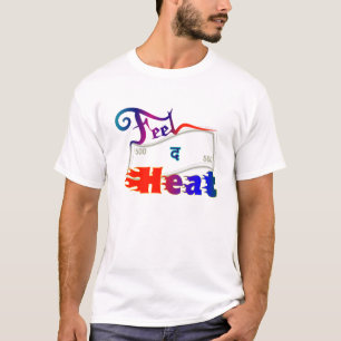 Camiseta Sinta o Calor, Mentalidade de Dinheiro Tipografia