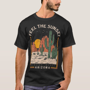 Camiseta Sinta o deserto sunset Vibes Arizona Cactus Mounta