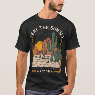 Camiseta Sinta o deserto sunset Vibes Arizona Cactus Mounta