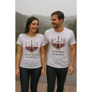 Camiseta Sinta o espancamento, viva o sonho - som de música