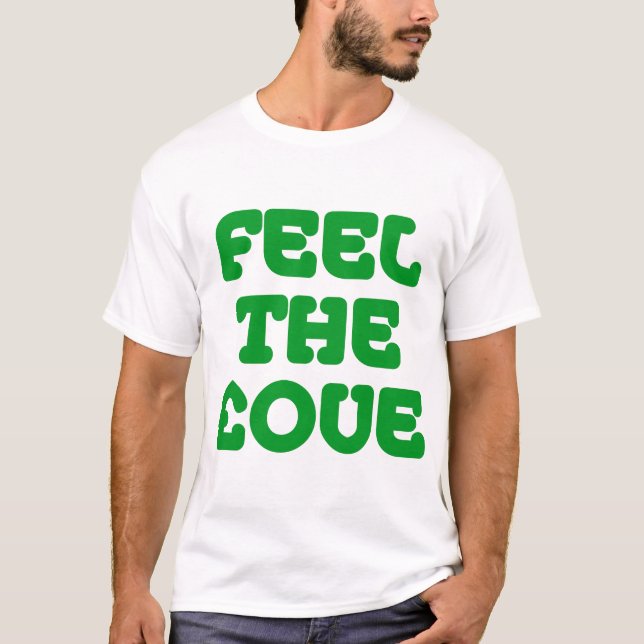 Camiseta Sinta o £ ove - Grass Green on Light (Verde verde- (Frente)