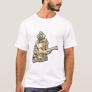 Camiseta Sinta os Blues - Design de violão artístico