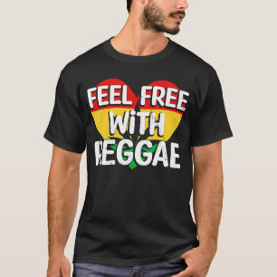 Camiseta Sinta-Se Livre Com Reggae I Rasta I Rastafari I Ja