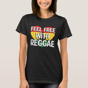 Camiseta Sinta-Se Livre Com Reggae I Rasta I Rastafari I Ja