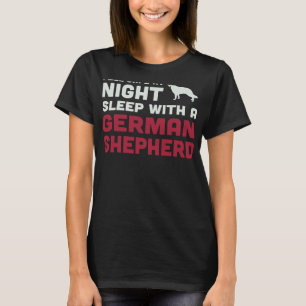 Camiseta Sinta-Se Seguro Ao Dormir À Noite Com Um German sh