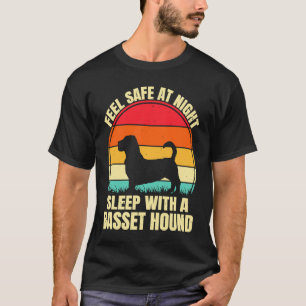 Camiseta Sinta-se seguro no sono noturno com uma cave-base