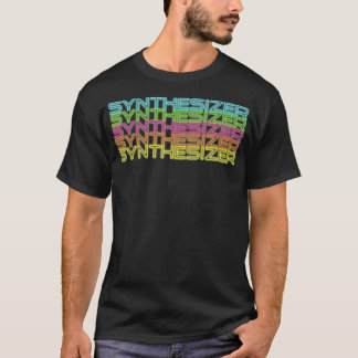 Camiseta Sintetização modular de sintonia analógica retrora
