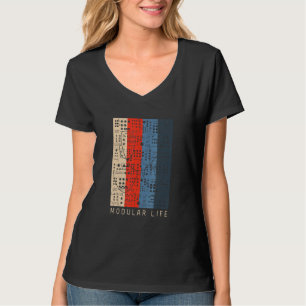 Camiseta Sintetizações de instrumentos musicais de vida mod