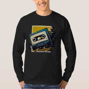 Camiseta Sintetizador de Cassete Vintage Acid Party Analógi