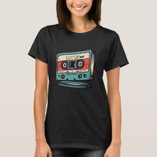 Camiseta Sintetizador de Cassete Vintage Acid Party Analógi