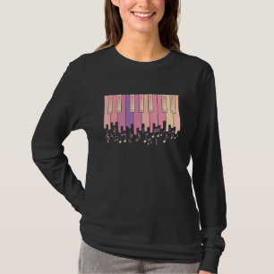 Camiseta Sintetizador De Teclado Piano Piano Piano E Limpez