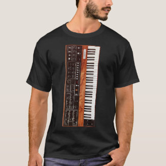 Camiseta Sintetizador de Teclado Vintage 70s