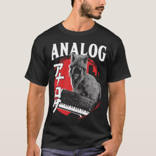 Camiseta Sintetizador Dinossauro Analógico Modular Trex Jap