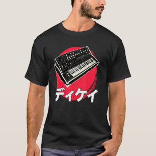Camiseta Sintetizador Japonês Analog Synthwave Techno Synth