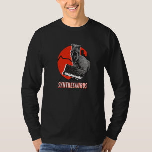 Camiseta Sintetizador Sintetisauro Retro Analógico Rex Synt