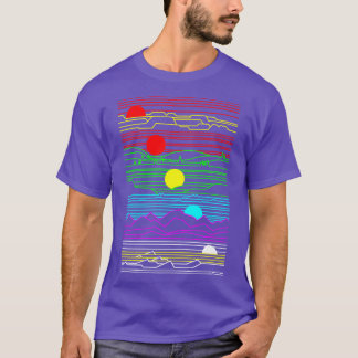 Camiseta Sinthwave Ulun Landscaphes Montanhas Deserto Colin