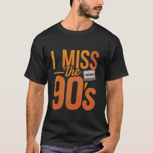 Camiseta Sinto falta da nostalgia dos anos 90 Vibrações ret