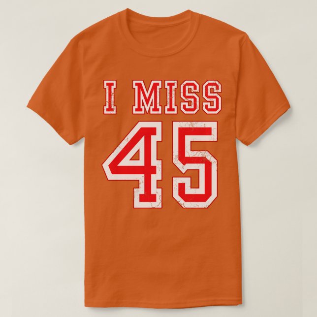 Camiseta Sinto Falta de 45 Conservadores Republicanos (Frente do Design)