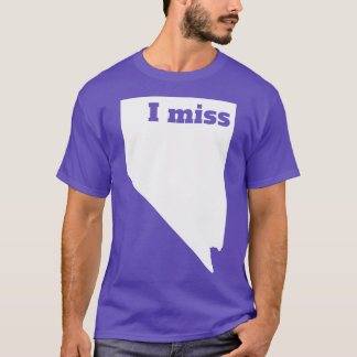 Camiseta Sinto Falta De Nevada Meu Estado De Casa