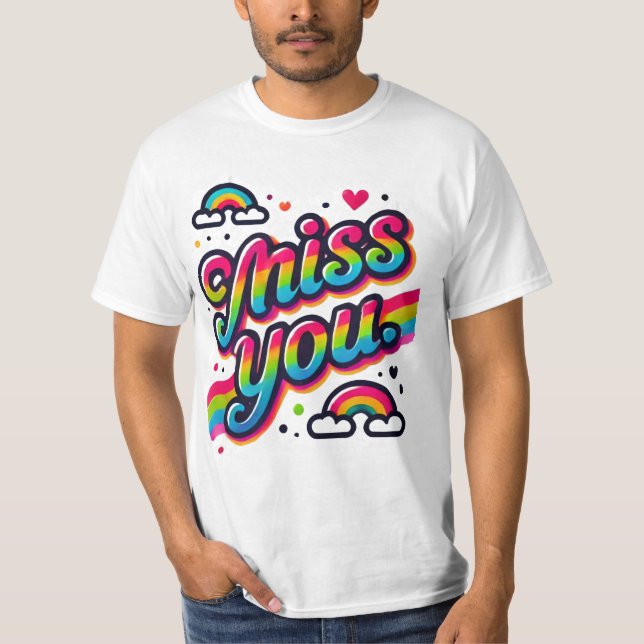 Camiseta Sinto falta de você (Frente)