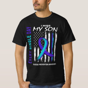 Camiseta Sinto falta do meu filho na prevenção de suicídio