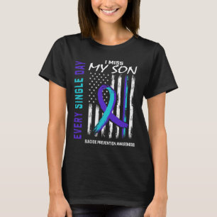 Camiseta Sinto falta do meu filho na prevenção de suicídio