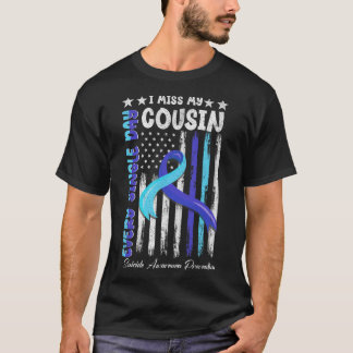 Camiseta Sinto Falta Do Meu Primo, Sensibilização Suicida, 