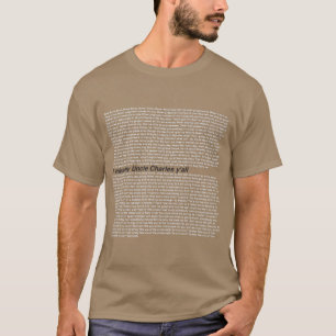 Camiseta Sinto Falta Do Meu Tio Charles 