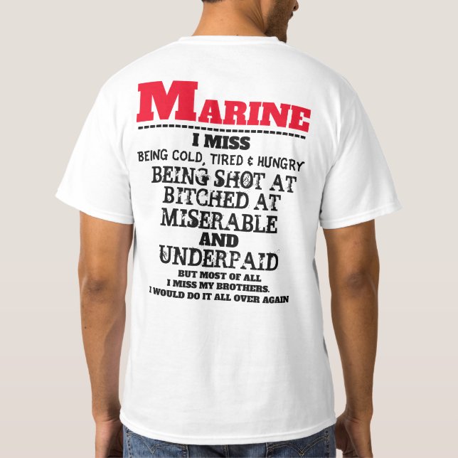 CAMISETA SINTO FRIO, CANSADO E FOME. (Verso)