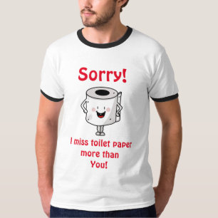 Camiseta Sinto Mais Falta De Papel De Banheiro Do Que De Su