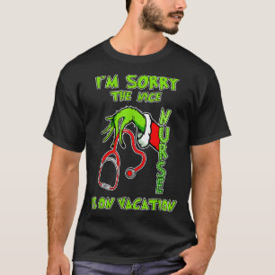 Camiseta Sinto Muito A Enfermeira Legal Está de Férias Engr