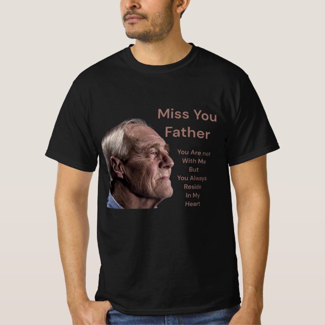 Camiseta Sinto Saudades Pai (Frente)