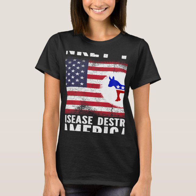 Camiseta Sintomas de Donkey Pox frente e verso (Frente)