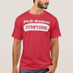 Camiseta SINTOMAS DO PhD