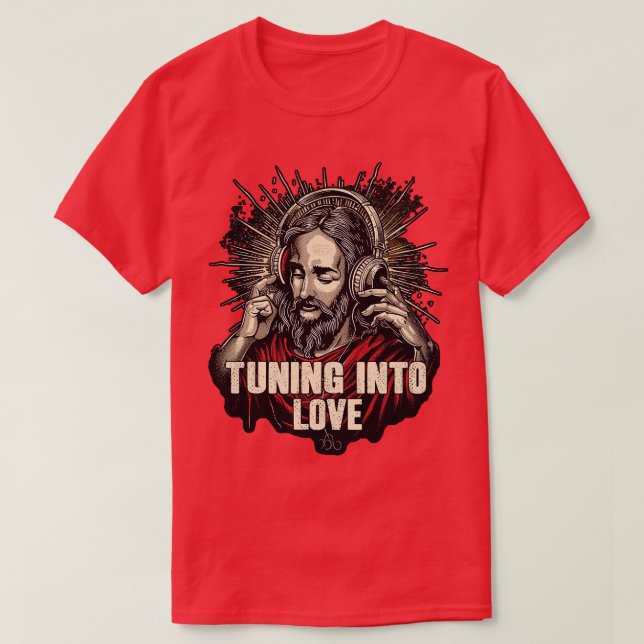 Camiseta Sintonizando no amor de Jesus (Frente do Design)