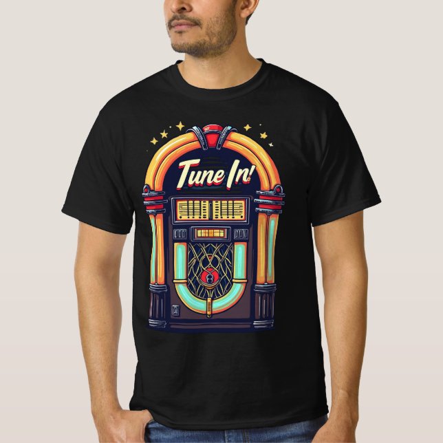 Camiseta Sintonize! Retro Jukebox (Frente)