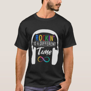 Camiseta Sintonize Rockin Autism Símbolo Infinity A para Di