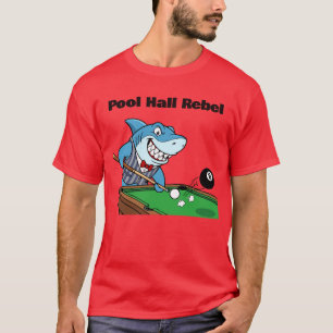 Camiseta Sinuca Divertida Salão de Bilhar Rebelde