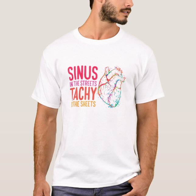 Camiseta Sinus Na Taquia Das Ruas No Cardiólogo De Folhas (Frente)