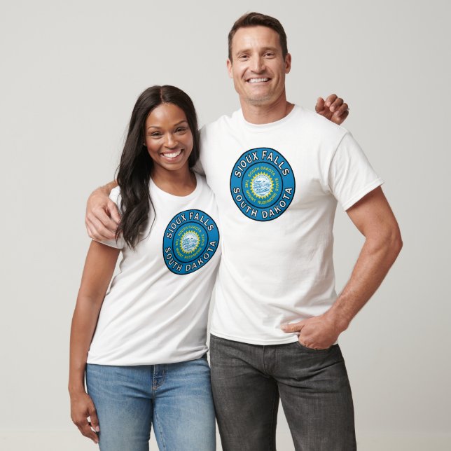 Camiseta Sioux Falls Dakota do Sul (Unissex)