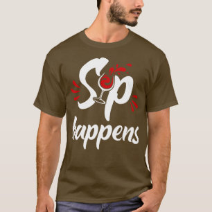 Camiseta Sip acontece presentes de vinho engraçados