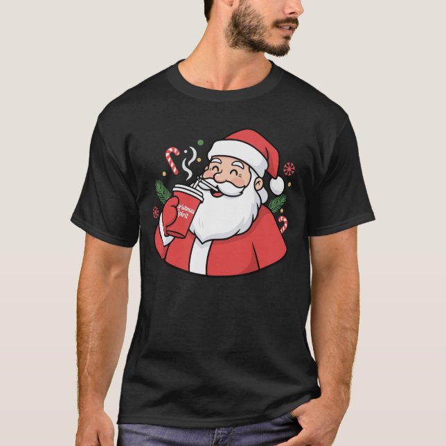 Camiseta Sippin’ on Christmas Spirit Tee (Frente)