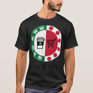 Camiseta Sips e Trips tomam café e compram viagens